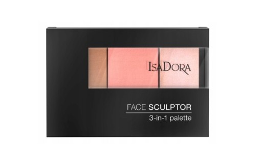 IsaDora Face Sculptor 3-in-1 Palette paleta modelująca 62 Cool Pink 12g.