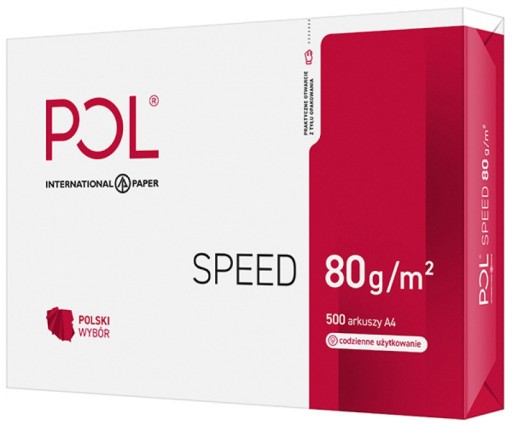 Papier ksero do drukarki POLSPEED A4 80g 500 ark