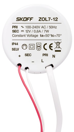 Zasilacz LED SKOFF ZOL7 12V 7W dopuszkowy