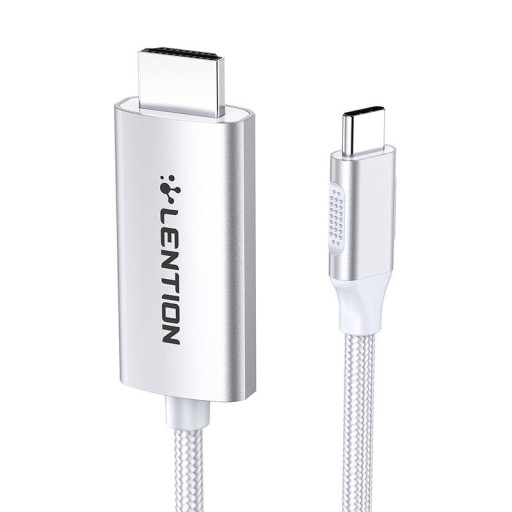 Kabel USB-C do 4K60Hz HDMI Lention, 3m srebrny