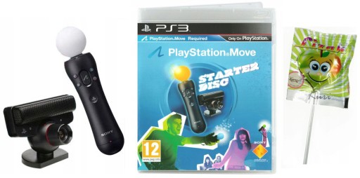 KONTROLER MOVE + KAMERA MOVE PS3 + STARTER DISC