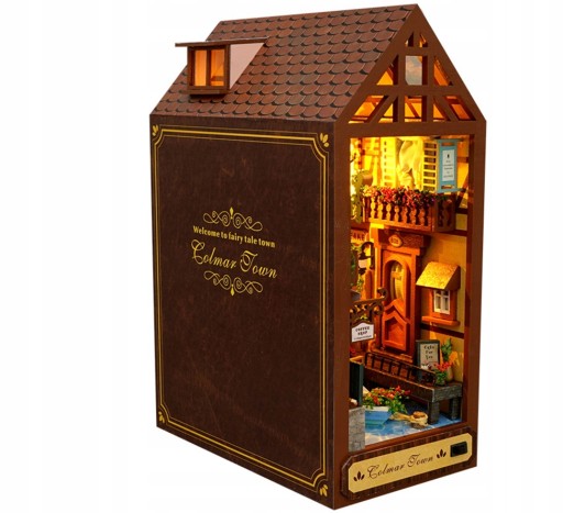 DIY Book Nook Miniatures Shelf Insert Building Kit