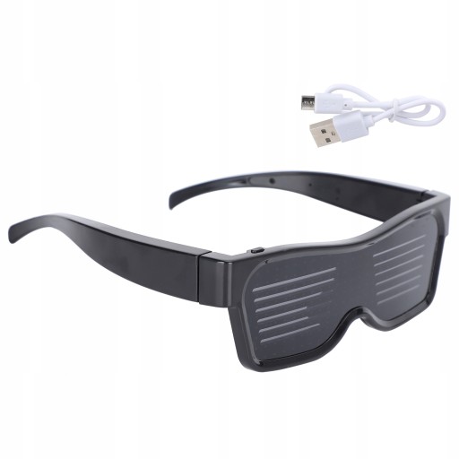Okulary LED Kontrola aplikacji Inteligentne