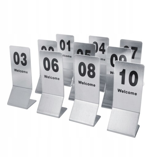 10szt. NUMERKI NUMERY NA STOL 1-10