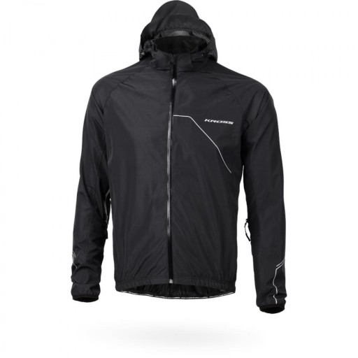 Kurtka KROSS HARDSHELL RAINY JACKET BLACK XL
