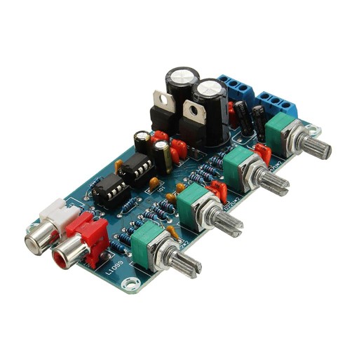 NE5532 HIFI Preamp Pre amplifier Tone Board Kits Volume Control 12V 0 12V
