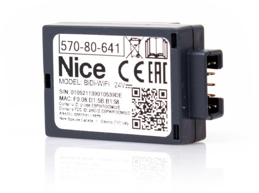 Moduł Nice BiDi WiFi - APLIKACJA Programator NICE