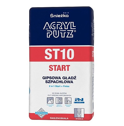 ACRYL PUTZ ST10 START GŁADŹ SZPACHLOWA SYPKA 2,5kg