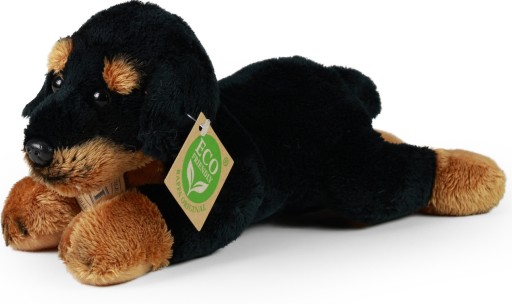 MASKOTKA ROTTWEILER PIES SZCZENIAK LEŻĄCY PIESEK
