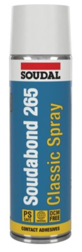 SOUDAL KLEJ W SPRAYU 265 (270SP) DO TAŚM SWS 500ml