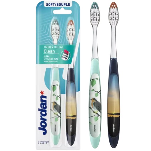 Szczoteczki Jordan Individual Clean Soft 2-pack