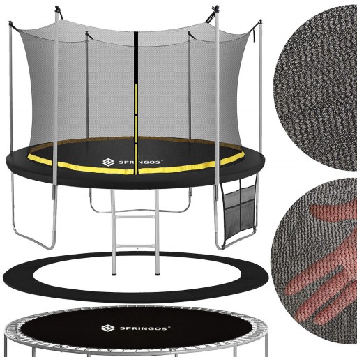 TRAMPOLINA OGRODOWA DLA DZIECI Z SIATKĄ WEWNĘTRZNĄ 10FT 312CM OUTLET