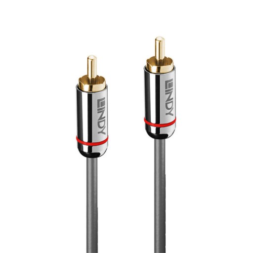 Lindy 35338 Kabel Coaxial (RCA-RCA) Cromo Line - 0,5m