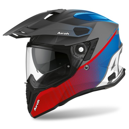 KASK AIROH COMMANDER PROGRESS RED/BLUE MATT L