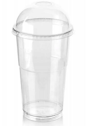 Kubek 400 ml z wieczkiem wypukłym, 50szt.
