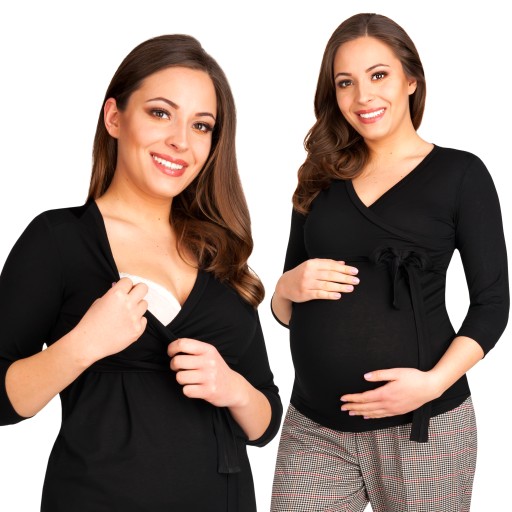 BLUZKA CIĄŻOWA DO KARMIENIA ROZM S/M TOP MAMA