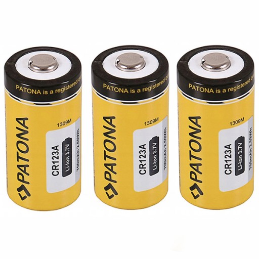 Akumulator PATONA CR123A / 16340 3,7V 700mAh x3