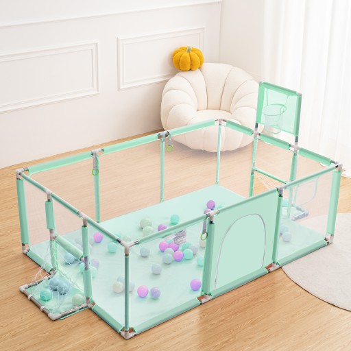 KOJEC DLA DZIECI SUCHY DUZY BASEN PLAC ZABAW KOSZ 181x122x64cm