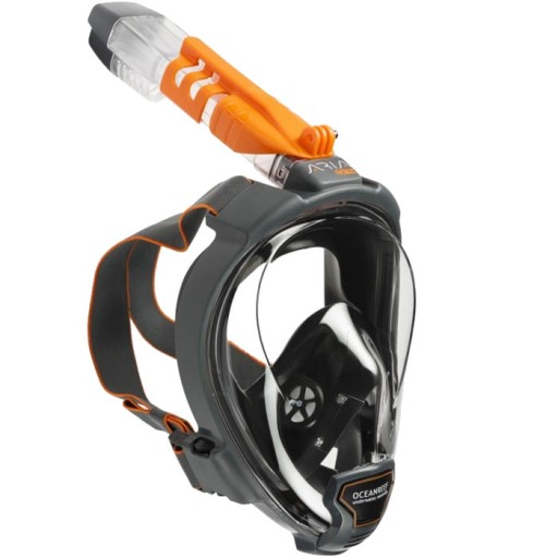 Maska pełnotwarzowa Ocean Reef ARIA QR+ czarna ML
