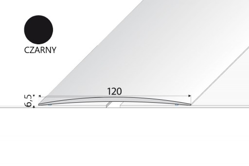 Listwa progowa A73 120mm EFFECTOR Czarny 100cm