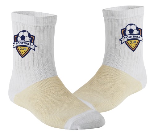 Skarpety Sportowe Basic Socks Białe Senior 40-46 Nadruk z TWOIM LOGO Gratis