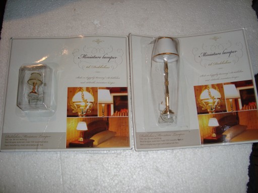 Miniaturowa lampka x 2 domek dla lalek (12V)
