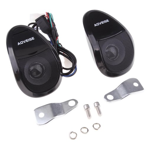 Motorcycle Bluetooth Audio System FM Radio Black