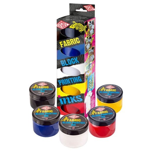 Zestaw farb do linorytu Fabric Block Printing Ink - Essdee - 5 x 150 ml