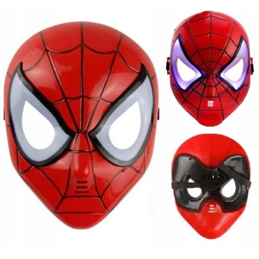 MASKA SPIDERMAN ŚWIECĄCA LED SUPERBOHATER