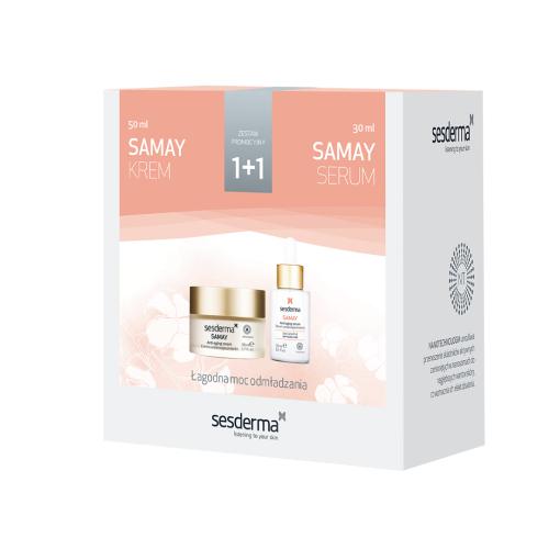 SESDERMA SAMAY ZESTAW PREZENTOWY ODŻYWCZY KREM 50ML + SERUM