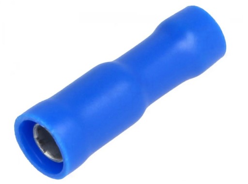 Konektor okrągły żeński 4mm 1,5-2,5mm2 izolowany - 10szt