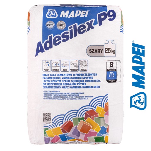 MAPEI P9 Adesilex 25kg Klej Uniwersalny SZARY