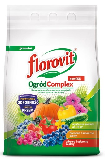 FLOROVIT NAWÓZ DO ROŚLIN W OGRODZIE OGRÓD COMPLEX 15KG