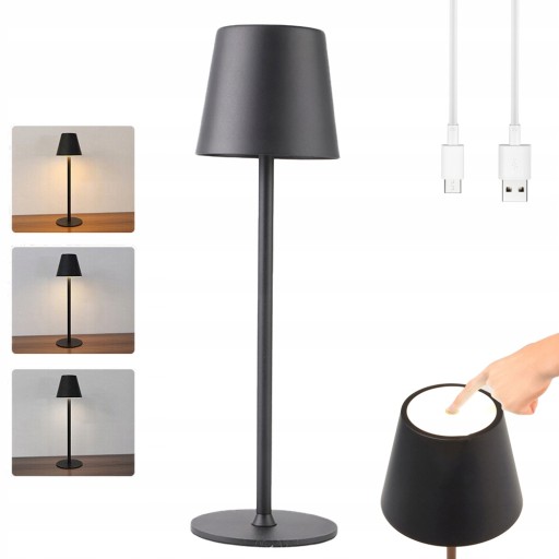 LAMPKA NOCNA BIURKOWA DOTYKOWA BEZPRZEWODOWA LED