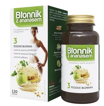 BŁONNIK Z ANANASEM 120 TABLETEK COLFARM