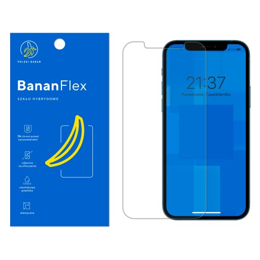 Szkło hybrydowe 7H BananFlex ochronne do Apple iPhone 12 / 12 Pro