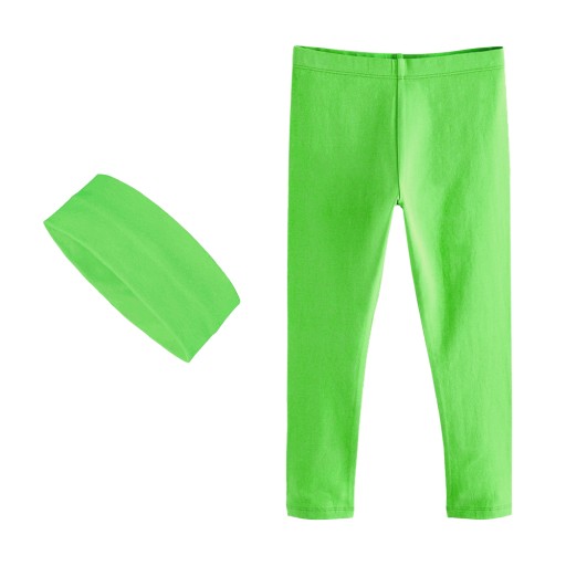 ZESTAW LEGGINSY + OPASKA NA GŁOWĘ BAWEŁNA 128