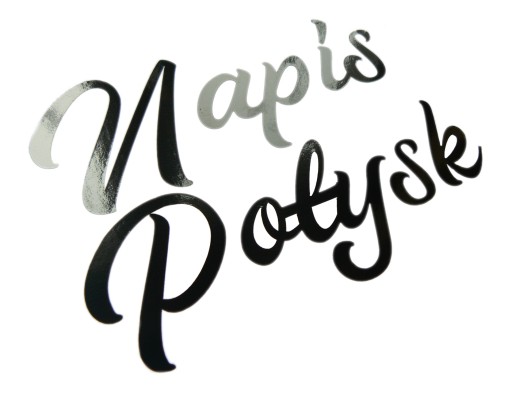 Naklejki, własny tekst, reklama, napisy - Połysk