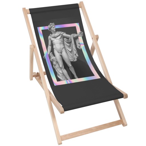 Leżak z Regulacją Oparcia Drewniany Apollo Frame Polski Producent Wzór Mix