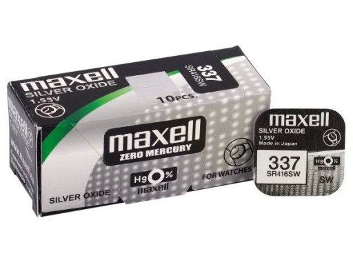 Bateria srebrowa Maxell 337 / SR416SW (1szt.)