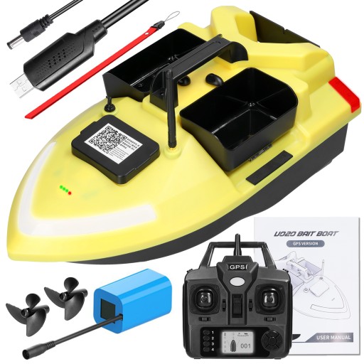 V020 GPS ŁÓDKA ZANĘTOWA 500M LED 40 punktów GPS -5200mAh
