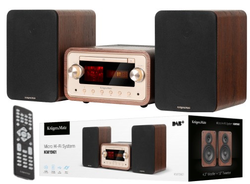 WIEŻA LAMPOWA CD BT DAB+ FM CD USB NFC MOCNA PILOT