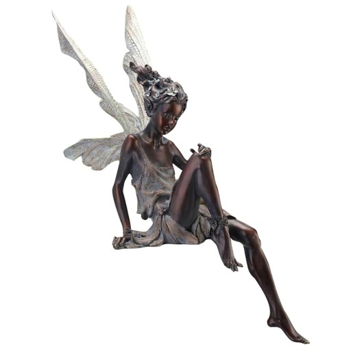 Wróżka Statua Podwórko Staw Figurka Dom Patio