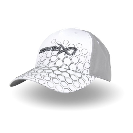 Czapka Matrix Hex Print Baseball Cap White