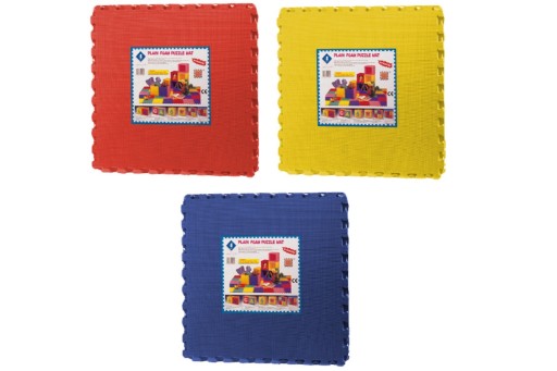 Mata treningowa Puzzle SPARTAN 60 x 60 - 4 szt - niebieska
