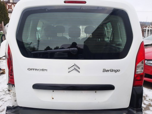 KLAPA TYŁ TYLNA SZYBA BERLINGO PARTNER BIAŁA