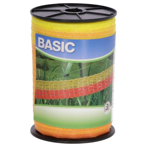 Taśma BASIC 20mm 200m do pastucha żółt-pom PASTUCH
