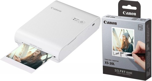 Drukarka Canon Selphy Square QX10 biała + wkład 20 zdjęć