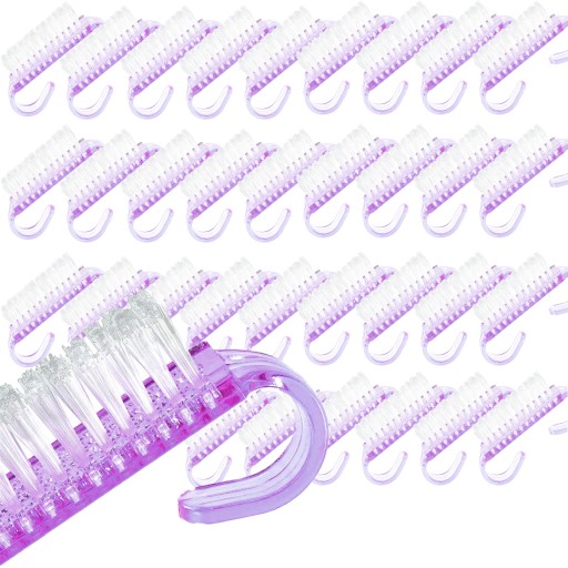 100 Szt. SZCZOTKI do czyszczenia paznokci szczoteczki do odpylania MANICURE