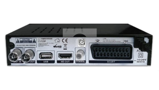 Tuner DVB-T2 EV106P H.265 +USB/HDMI/EURO